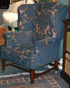 George III style wing chair made by Howard and Sons3.jpg